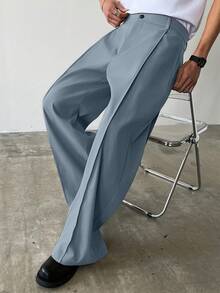 Manfinity Homme 男士时尚百搭纯色直筒裤