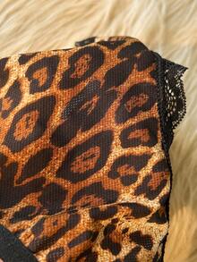 3pcs/Set Women's Contrast Lace Leopard Print Sexy Panties ClassicAnimalPrint - Multicolor - View 4