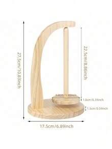 Cirelle 1 pezzo Avvolgitore manuale classico in legno per filati, porta-filato in lana, scaffale di stoccaggio per filato di cashmere, strumento di rotazione per l'avvolgimento dei filati, accessorio perfetto per il fai-da-te, il ricamo e l'uncinetto - Multicolore - Visualizzare 5