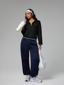 Dewbera Chaqueta deportiva casual y versátil con rayas de contraste