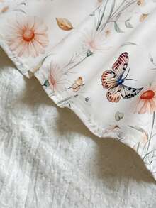Vintaside Kids Baby Girl 3D Bow, Floral Printed Long Sleeve Dress, Autumn Clothing For Baby Girl, Baby Girl's Outdoor Wear, Country Style, Layered, Versatile, 3 Months To 3 Years Old Girl Clothing - Multicolor - View 6