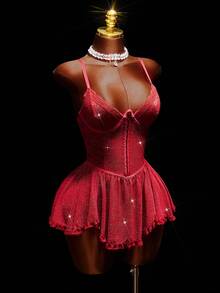 Amplova 圣诞派对紧身胸衣腰带迷你连衣裙 - 彩色 - 查看 4