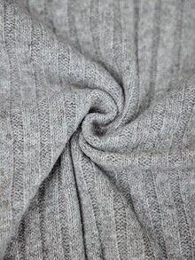 Elenzga Plus Size Women Crew Neck Ribbed Knit Pullover Sweater, Casual & Versatile, Winter