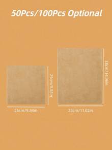 Giấy gói bánh sandwich (50/100 tờ, họa tiết ngẫu nhiên), giấy lót khay, giấy lót giỏ đựng thực phẩm, giấy gói chống dầu, giấy lót bánh mì, giấy lót khay bánh, giấy lót bàn, phụ kiện nhà bếp, dụng cụ nhà bếp, dụng cụ chống dầu, giấy gói đồ dã ngoại. - màu nâu - Xem 9