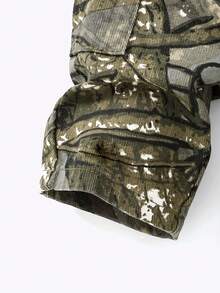 Quần jeans ống rộng đơn giản, thoải mái, họa tiết rằn ri, cạp chun nhiều túi, dáng thường ngày, phong cách đường phố, đô thị dành cho bé trai sơ sinh Denimly - Nhiều màu - Xem 5