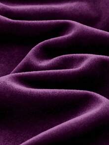 Cozy Pixies Baby Mädchen einfarbiges gestricktes weiches Kleid mit rundem Ausschnitt, Rüschensaum und Taille - Violett - Übersicht 6