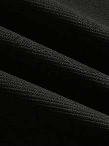 PAVTROS Manfinity Streetrush 男士街头风流行款 INS 联名男士街头服饰连帽卫衣，复古纹理面料，时尚毛绒饰边连帽，实用口袋，休闲、假日、户外、时尚、运动、返校、送礼、男女皆宜、情侣款、街头服饰、保暖冬季、圣诞节、长袖上衣 - 黑色 - 查看 8