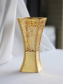 Laser Cut Iron Incense Burner Arabic Style Home Decor Fragrance Diffuser Safety Base Living Room Centerpiece Adult Use Elegant Display Holder Natural Aromatherapy - Gold - View 2
