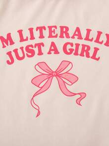 SHEIN 女童幼儿夏季新款拼布领蝴蝶印花T恤和直筒松紧腰牛仔裤休闲套装百搭甜美 - 彩色 - 查看 7