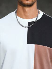 Manfinity CasualCool Bộ đồ thể thao nam thường ngày phối màu, áo nỉ và quần nỉ, thích hợp mặc đi làm, bộ hai mảnh casual mùa xuân/thu, phù hợp cho các hoạt động thường nhật, cuối tuần, dã ngoại, du lịch, môi trường làm việc thoải mái hoặc các dịp bán trang trọng, quà tặng cho bạn trai/chồng, quà kỷ niệm, trang phục Giáng sinh. - Nhiều màu - Xem 3