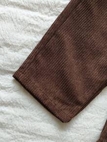 SHEIN Vintaside Kids 2pcs/Set 6Months-3Years Baby Fall For Girl Casual Style Suit Flower Decoration Long Sleeve Top&Long Pants