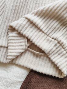 SHEIN Vintaside Kids 2pcs/Set 6Months-3Years Baby Fall For Girl Casual Style Suit Flower Decoration Long Sleeve Top&Long Pants