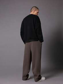 SUMWON 低裆慢跑运动裤，带刺绣徽标细节和抽绳腰部，休闲舒适