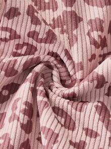 Babygirl 可爱豹纹连体裤，百搭街头风，适合秋冬 - 粉色 - 查看 8