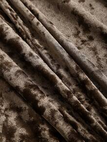 Sweetra 优雅意式高端初秋新款天鹅绒休闲风大地色天鹅绒T台风格连衣裙百搭翻领设计时尚女装2件套 - 棕色 - 查看 5