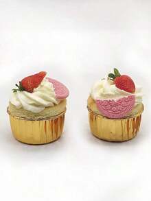 50pcs Muffin Cup Liners Cupcake Wrappers With Foil Rim For Gathering With Family & Friends Back To School - Multicolor - View 12