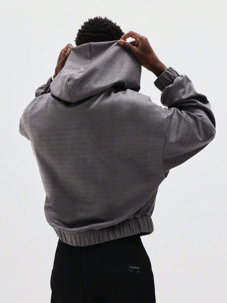 Full Zip Hoodie With Drawstring