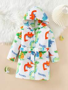 男童彩色印花连帽长袖休闲家居服 - 彩色 - 查看 3