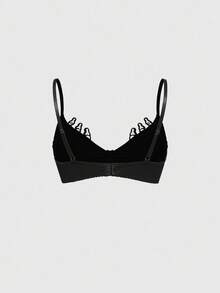 ROMWE Goth 哥特式骷髅刺绣钢圈文胸