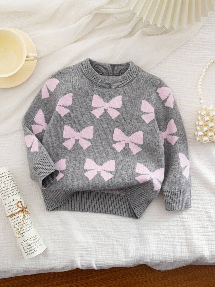 SHEIN Playful Pals Baby Girl Bow Decor Round Neck Long Sleeve Casual Sweater Bow Baby Clothes Baby Girl Winter Sweaters Baby Sweaters Baby Girl Jumper Baby Knitted Sweater Solid Color Baby Sweater Baby Bow Pattern Sweater Baby Knitwear Baby Sweater Baby Autumn Winter Baby Girl Jumper Baby Girl Sweaters Baby Clothes Girl Fall Sweater Baby Long Sleeve Top Baby Clothes Black Baby Tops Toddler Tops Baby Clothes Girl Fall Sweater Baby Knit Jumper Baby Girl Knit Sweater Baby Girl Fall Sweater Baby Clothes Girl Sweater Baby Solid Color Knitted Sweater Baby Girl Clothes Baby Girl Sweater Baby Girl Jumper Baby Clothes Girl Fall Sweater Sweaters For Toddler Girls Baby Knitwear Baby Clothes Girl Autumn Winter Baby Girl Autumn Winter Baby Clothes Girl Fall Sweater Toddler Sweater Baby Girl Clothes Fall Baby Sweater Baby Girl Fall Winter Baby Knit Sweater Girl Baby Sweater Autumn Winter Clothes Baby - Grey - View 1