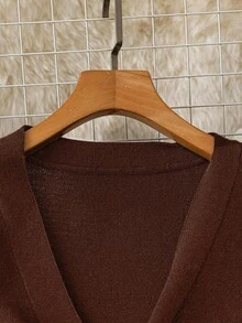 DreamSkyne Kontrastfarbiges, minimalistisches Langarm-Top und Hosen Pullover Set in Große Größen, Alltagskleidung