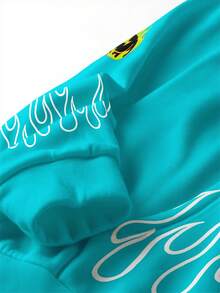 Maweii 大码女式针织舒适蓝绿色数码印花字母数字图案套头卫衣/运动衫，性感优雅，适合各种场合，如节日、新年、圣诞节、感恩节、毕业季、情人节、返校季、优雅场合、派对和约会。款式多样。 - 彩色 - 查看 3