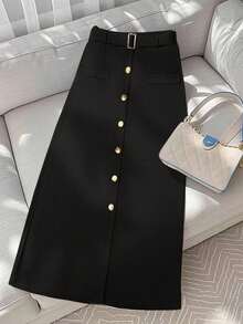 Regalyn Large-Sized Woven Elegant And Casual Summer Skirt