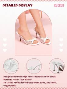 CUCCOO DOLLMOD Women High Heel Sandals,Minimalist And Fashionable For Casual Everyday Wear Spring Shoes Spring Break Easter