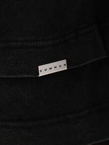 SUMWON Camiseta de Manga Longa Gola Redonda Regular Oversized para Sobreposição, Casual Streetwear