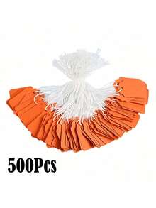 100/200/500个 35x22mm 牛皮纸卡片棉绳空白防水防撕裂白色价格标签 零售定价 珠宝礼品包装 派对婚礼回礼 商店用品 办公活动 商业工艺品展示 商品陈列 - 彩色 - 查看 26