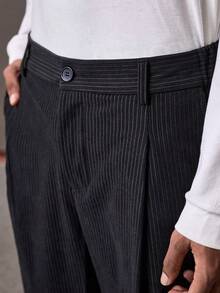 SWAVVY 男士休闲宽松长裤，日常基本款，冬季 - 黑色 - 查看 2