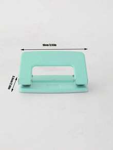 Joivida 1个金属双孔打孔器，马卡龙色，简易手动便携式双孔打孔器，学生学校和办公用品，活页书籍装订