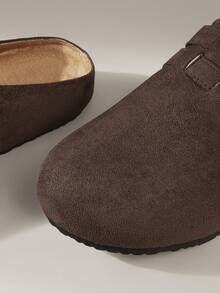 Solecia Women's Flat-Soled Shoes, Half A Pack Of Slippers, Comfortable And Casual. - Coffee Brown - View 6