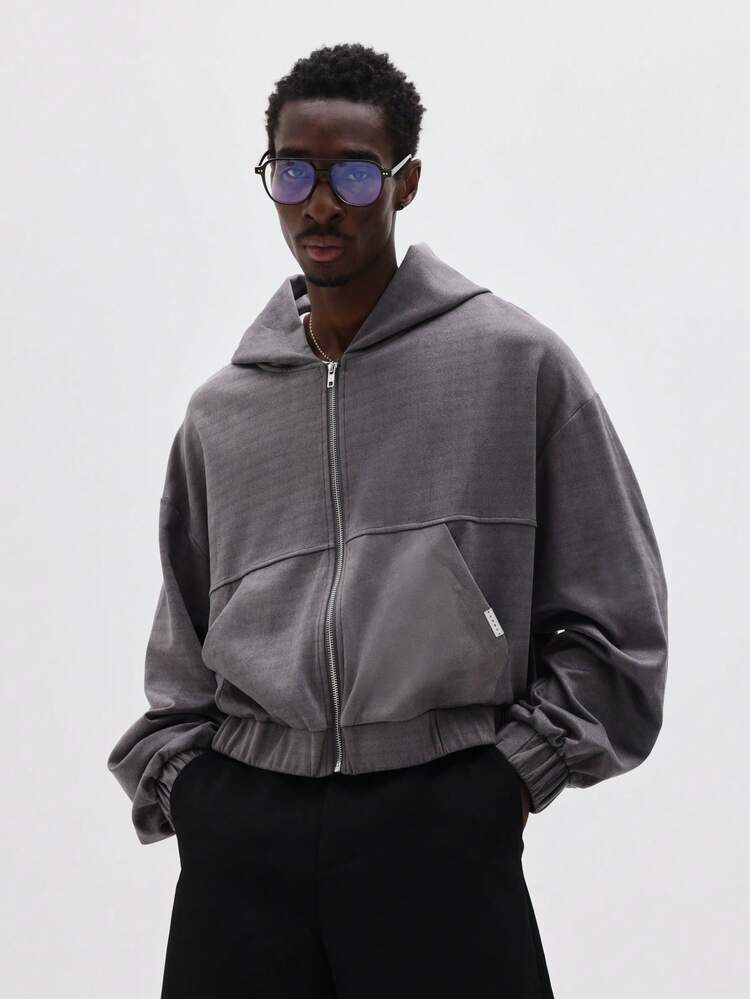 Full Zip Hoodie With Drawstring