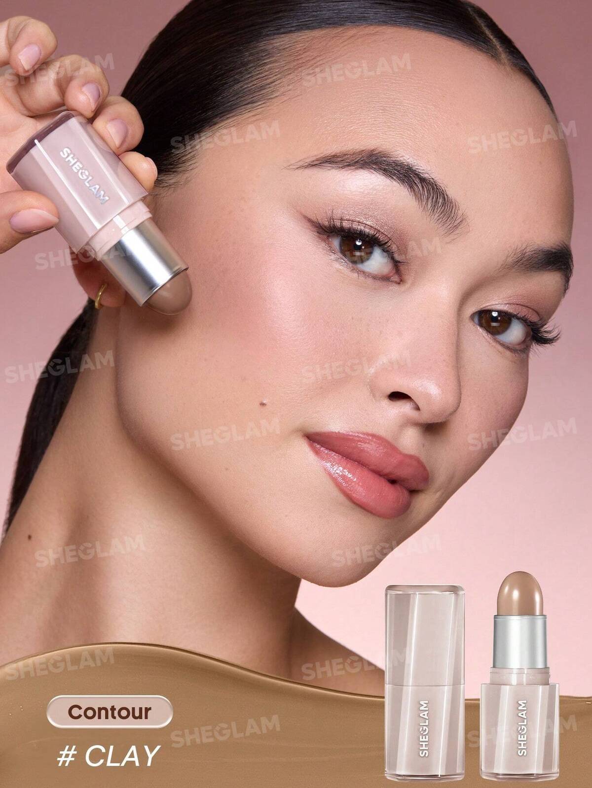 Buttery Buff Contour & Bronzer Stick-Clay Brand Beauty Makeup Face Paint Cosmetic For Women Girls Perfect For Fall Winter Ideal For Y2K Fancy Fashion Suitable For Birthday Christmas Present Party Ready Best Color