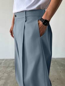 Manfinity Homme 男士时尚百搭纯色直筒裤