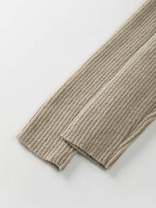 SHEIN Franclia Women's New French Off Shoulder Delicate Knit Sweater, Soft & Stretchy, Floral Brooch Decor, Fitted Waist, Suitable For Dates, Gatherings, Commuting In Spring, Autumn And Early Winter