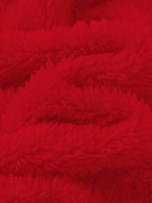 Cozy Pixies 女宝宝可爱休闲撞色连帽衫套装，蝴蝶结装饰套装，迷你套装，萌趣套装，适合冬季、秋季，连帽卫衣套装，粉色蝴蝶结连帽套装，女宝宝冬季服装，迷你刺绣套装，舒适休闲女宝宝套装，女宝宝蝴蝶结套装，返校季、日常穿着、圣诞节、万圣节 - 紅色 - 查看 8