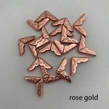 20/50/100个装金属三角护角，复古装饰边角保护器，适用于书籍、剪贴簿、相册、笔记本、文件夹、学校及办公用品，返校季必备，学习用品 - 彩色 - 查看 11