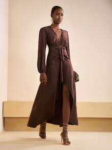 Zivah 2025 秋冬新款 音乐节、复活节、圣帕特里克节、西部风、游牧风、生日派对、毕业典礼、学院风、学生风、日常穿着、百搭、休闲、度假、邮轮旅行、海滩、时尚、网络流行、街头服饰、婚礼宾客波西米亚风、通勤、早午餐、机场、派对、假日郊游 - 棕色 - 查看 7