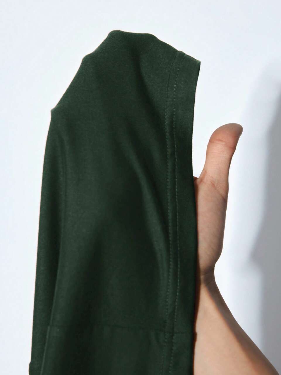 SHEIN Maija Women's Dark Green Summer Seksi Chic Night Out Oblique Shoulder Pleated Fitted Mid-Length Dress,Elegant Vintage Style Business Casual Christmas Dress