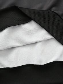 HELLO KITTY AND FRIENDS | SHEIN 男士休闲可爱卡通图案圆领卫衣，秋季款，长袖上衣 - 黑色 - 查看 8