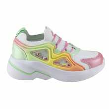 Tenis Para Niña Charly Kids 1098715 Blanco Multicolor Zapatillas Deportivas Textil Suela Gruesa Sneaker Deportivos Infantil Niñas - Blanco - Ver 13