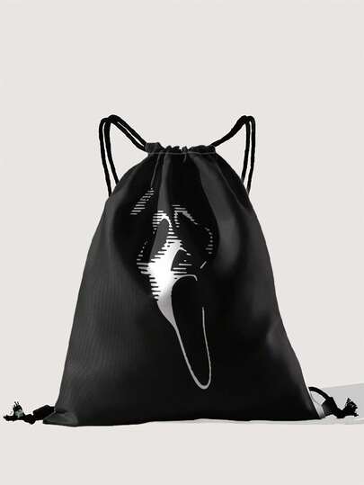 Grunge Punk حقيبة ظهر بسحاب للرياضة والياقة البدنية والسفر والسباحة والشاطئ. حقيبة رياضية، حقيبة جيم، مناسبة للرجال والنساء والأولاد والبنات. إكسسوارات الجيم، حقيبة ظهر مدرسية