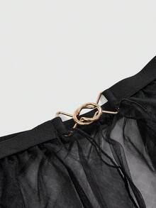 ROMWE Gothic Cross Hollow Sexy Jumpsuit For Halloween Cosplay