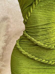 Soleia Váy ôm sát mini dây xoắn thời trang đi nghỉ mới, Bohemian, Boho, Kỳ nghỉ, Quần áo nữ mùa thu, Cổ điển, Ngày lễ - màu xanh lá - Xem 6