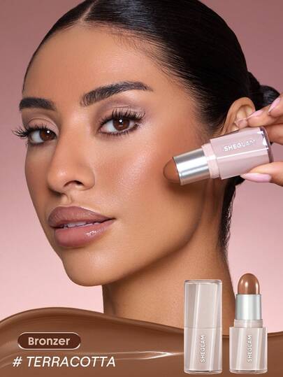 SHEGLAM Buttery Buff Contour & Bronzer Stick-Terracotta Brand Beauty Cosmetic Makeup For Women And Girls