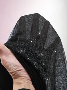 Amplova Damen Glitzer Mini-Kleid mit tiefem Ausschnitt, tailliert, Partykleid