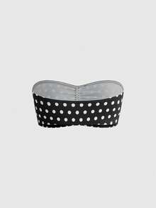 ROMWE Bộ 3 áo crop top họa tiết da báo, ngựa vằn, chấm bi J-Fashion dành cho nữ - Nhiều màu - Xem 6