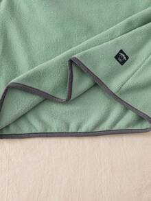 Genkimix Kids Toddler Boys' Textured Stand Collar Long Sleeve Half-Zip Button Sweatshirt, Playful Design